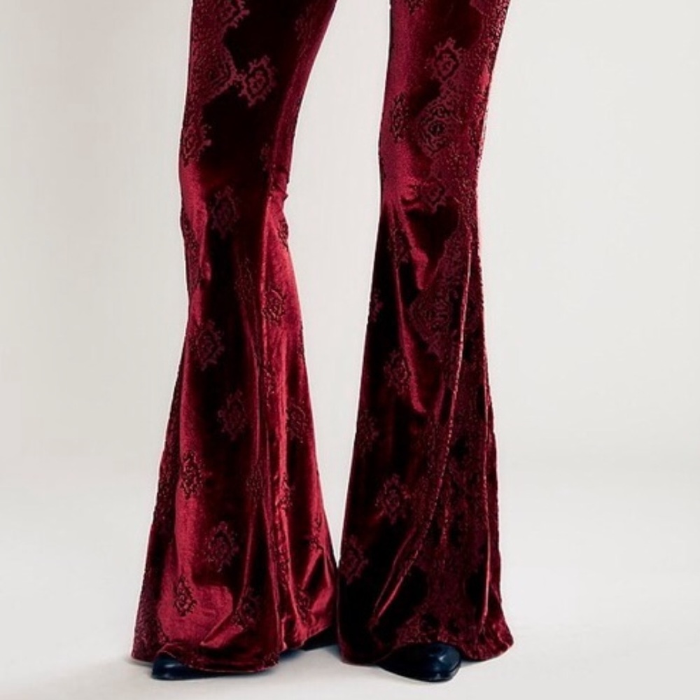 Free people burnout flare pants